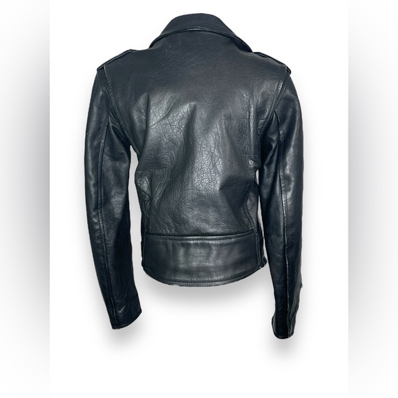 Vintage Unisex Leather Perfecto Jacket - Picture 3 of 4